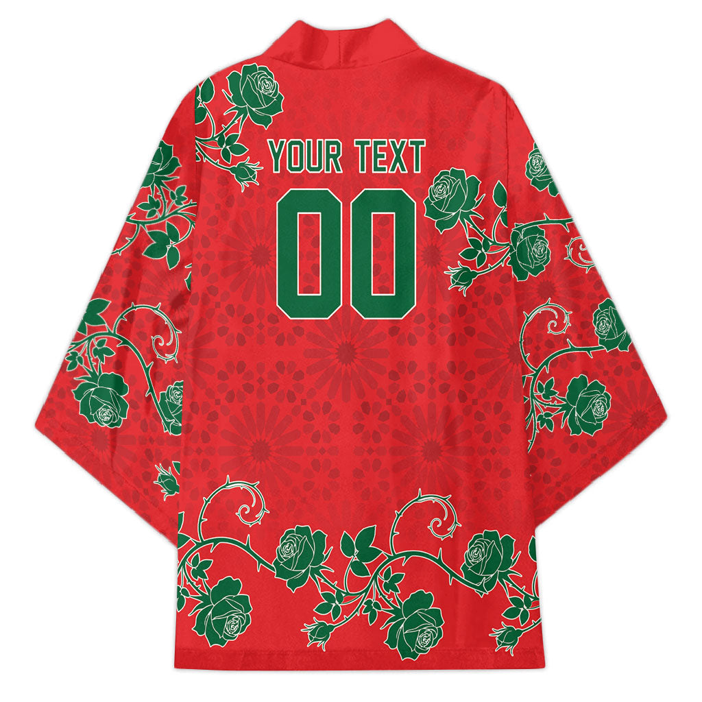 Custom Morocco Desert Rose Floral Kimono Africa Women’s Football Champion Series 2026