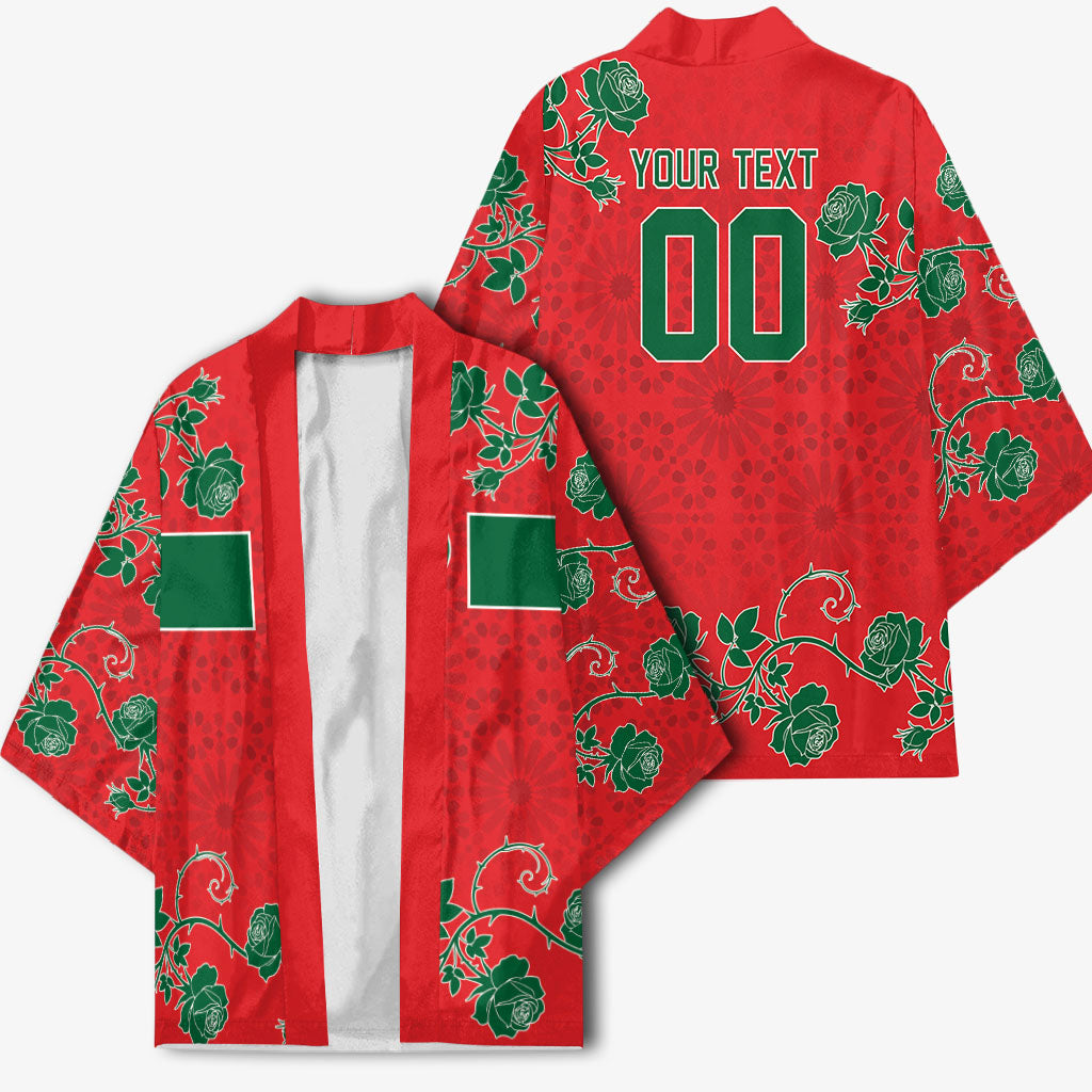 Custom Morocco Desert Rose Floral Kimono Africa Women’s Football Champion Series 2026