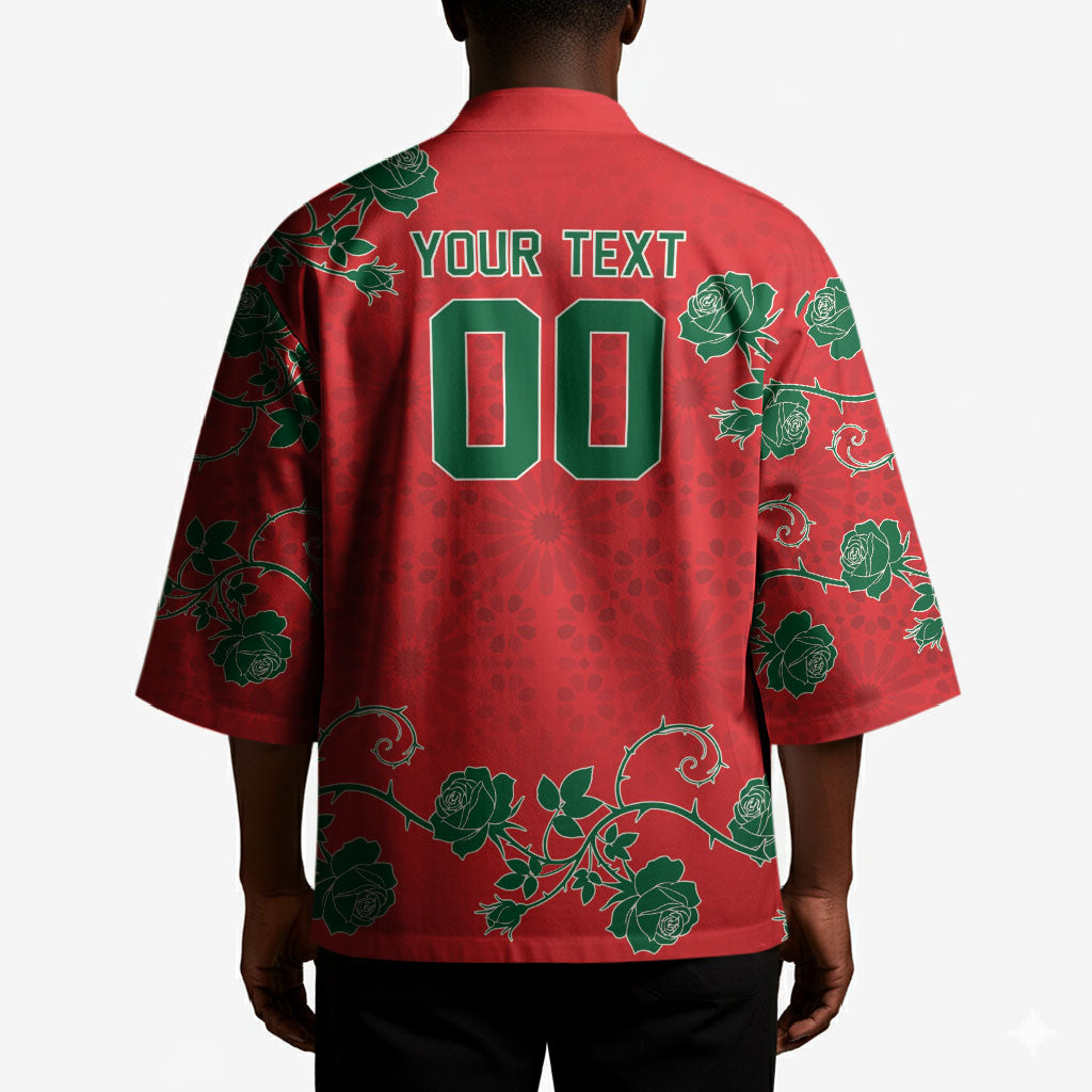 Custom Morocco Desert Rose Floral Kimono Africa Women’s Football Champion Series 2026