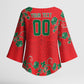Custom Morocco Desert Rose Floral Kimono Sleeve Blouse Africa Women’s Football Champion Series 2026