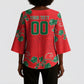 Custom Morocco Desert Rose Floral Kimono Sleeve Blouse Africa Women’s Football Champion Series 2026
