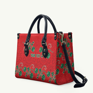 Custom Morocco Desert Rose Floral Leather Bag Africa Women’s Football Champion Series 2026