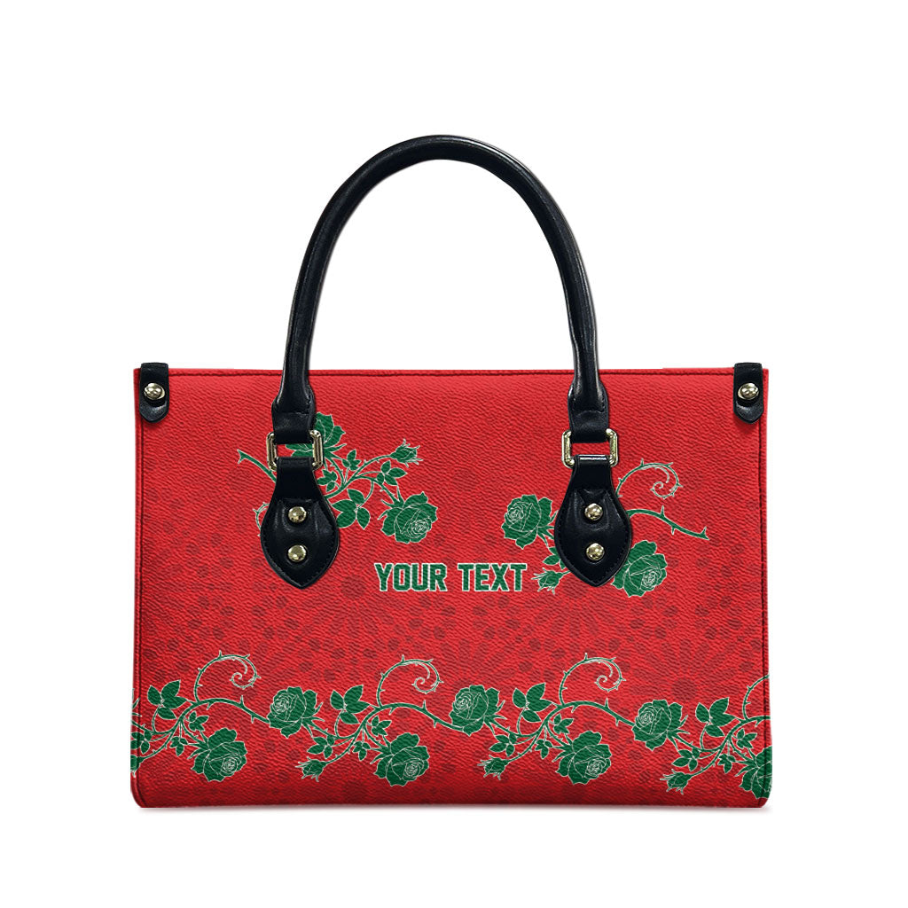 Custom Morocco Desert Rose Floral Leather Bag Africa Women’s Football Champion Series 2026