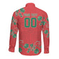 Custom Morocco Desert Rose Floral Long Sleeve Button Shirt Africa Women’s Football Champion Series 2026