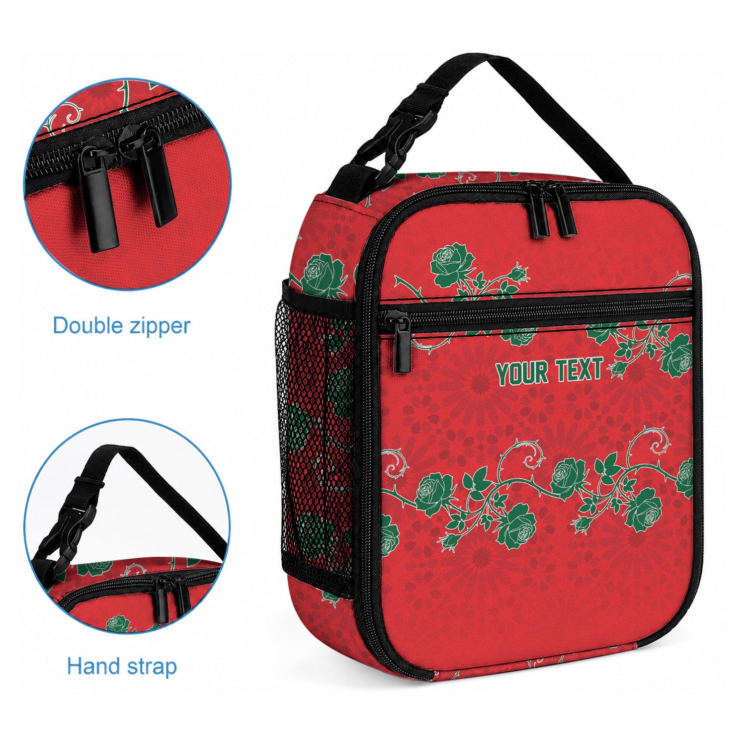 Custom Morocco Desert Rose Floral Lunch Bag Africa Women’s Football Champion Series 2026