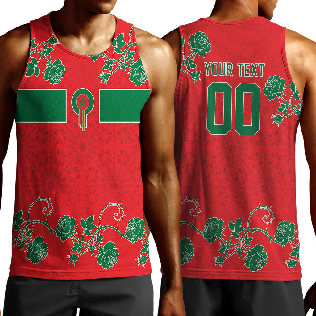 Custom Morocco Desert Rose Floral Men Tank Top Africa Women’s Football Champion Series 2026
