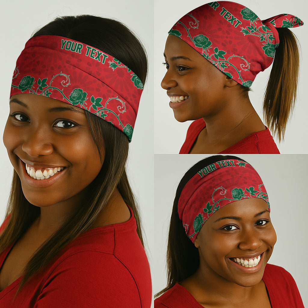 Custom Morocco Desert Rose Floral Neck Gaiter Africa Women’s Football Champion Series 2026