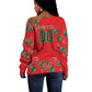 Custom Morocco Desert Rose Floral Off Shoulder Sweater Africa Women’s Football Champion Series 2026