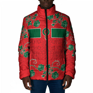 Custom Morocco Desert Rose Floral Padded Jacket Africa Women’s Football Champion Series 2026