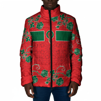 Custom Morocco Desert Rose Floral Padded Jacket Africa Women’s Football Champion Series 2026