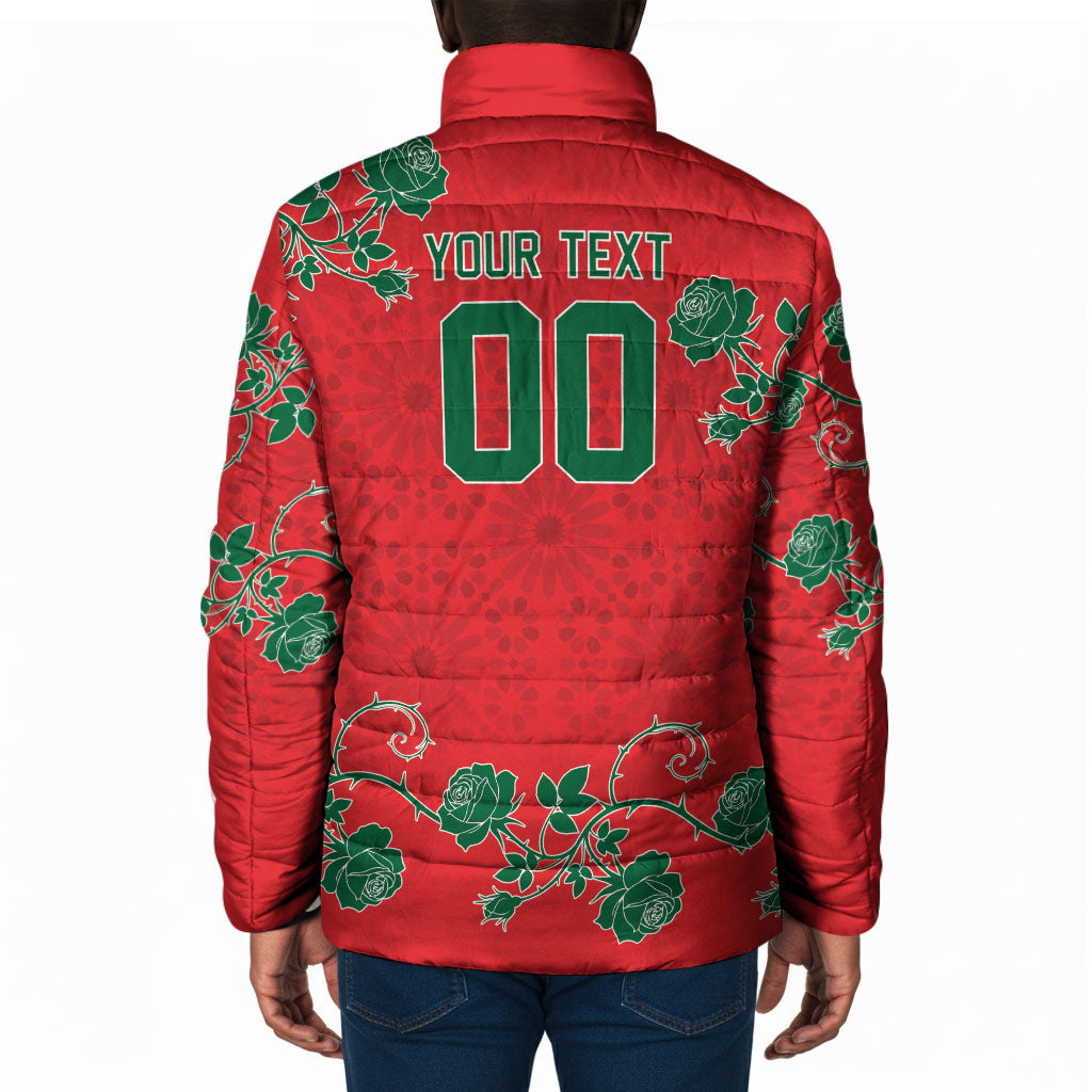 Custom Morocco Desert Rose Floral Padded Jacket Africa Women’s Football Champion Series 2026