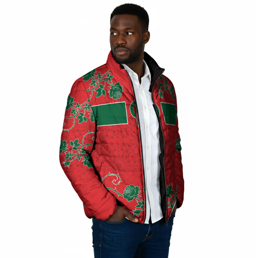 Custom Morocco Desert Rose Floral Padded Jacket Africa Women’s Football Champion Series 2026