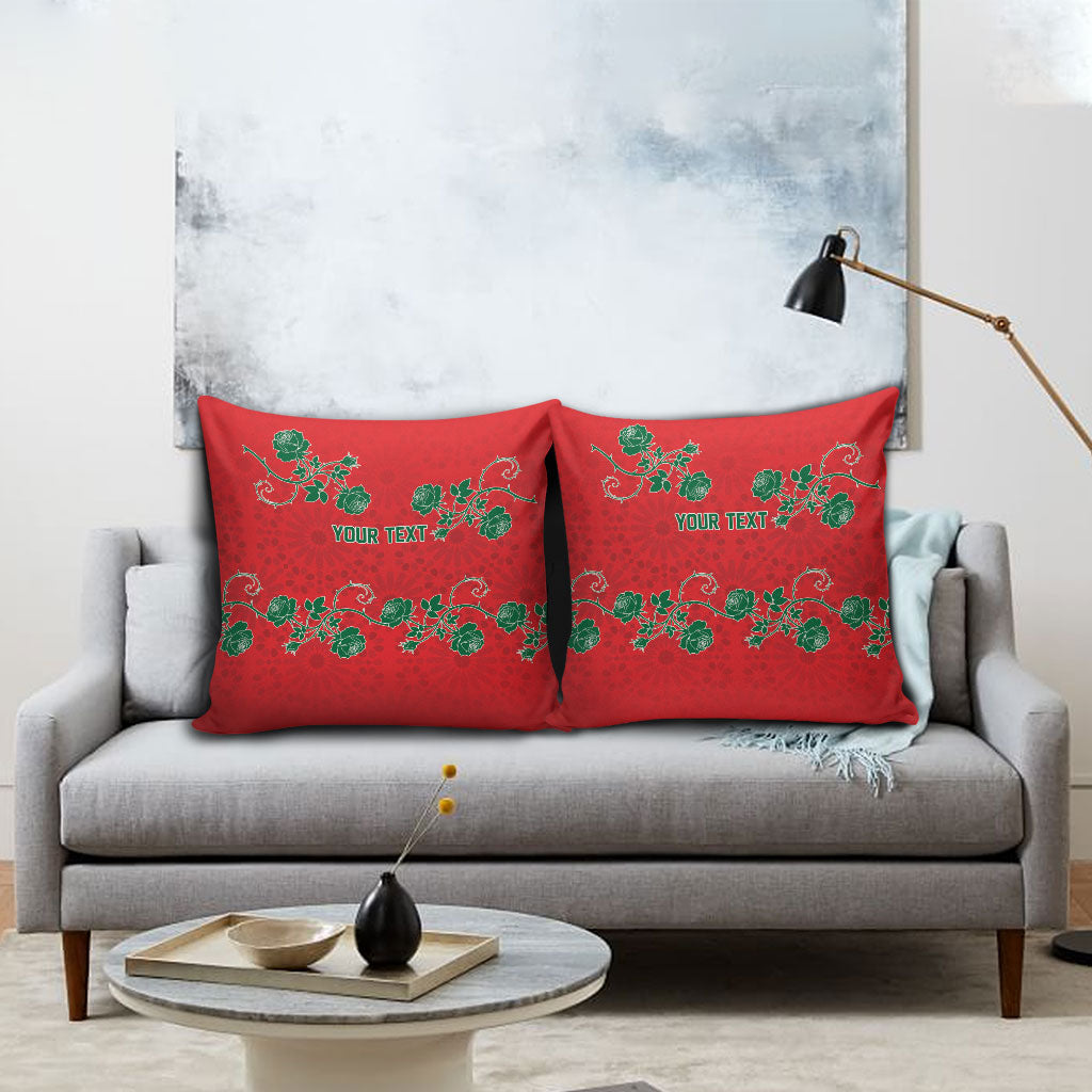 Custom Morocco Desert Rose Floral Pillow Cover Africa Women’s Football Champion Series 2026