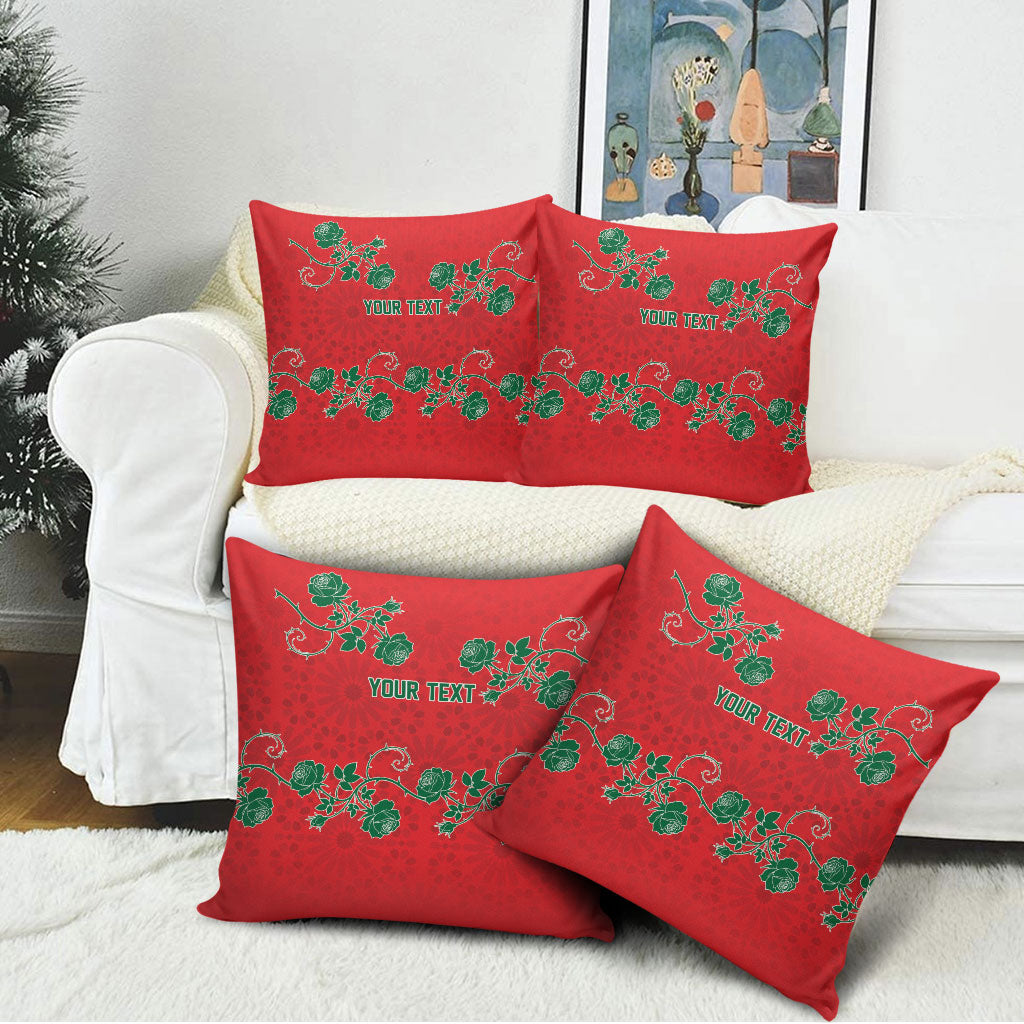 Custom Morocco Desert Rose Floral Pillow Cover Africa Women’s Football Champion Series 2026