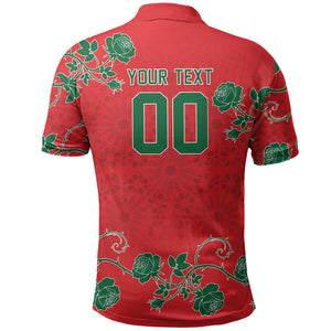 Custom Morocco Desert Rose Floral Polo Shirt Africa Women’s Football Champion Series 2026