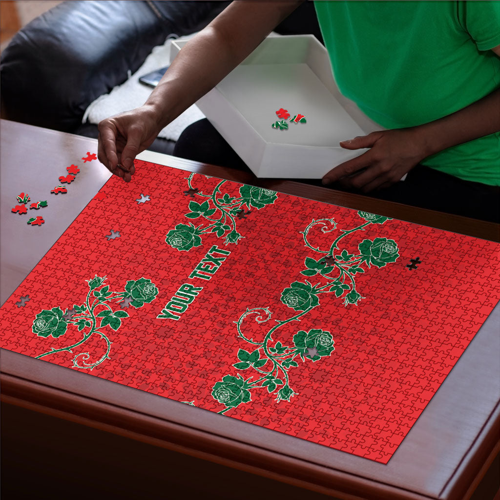 Custom Morocco Desert Rose Floral Puzzle Africa Women’s Football Champion Series 2026