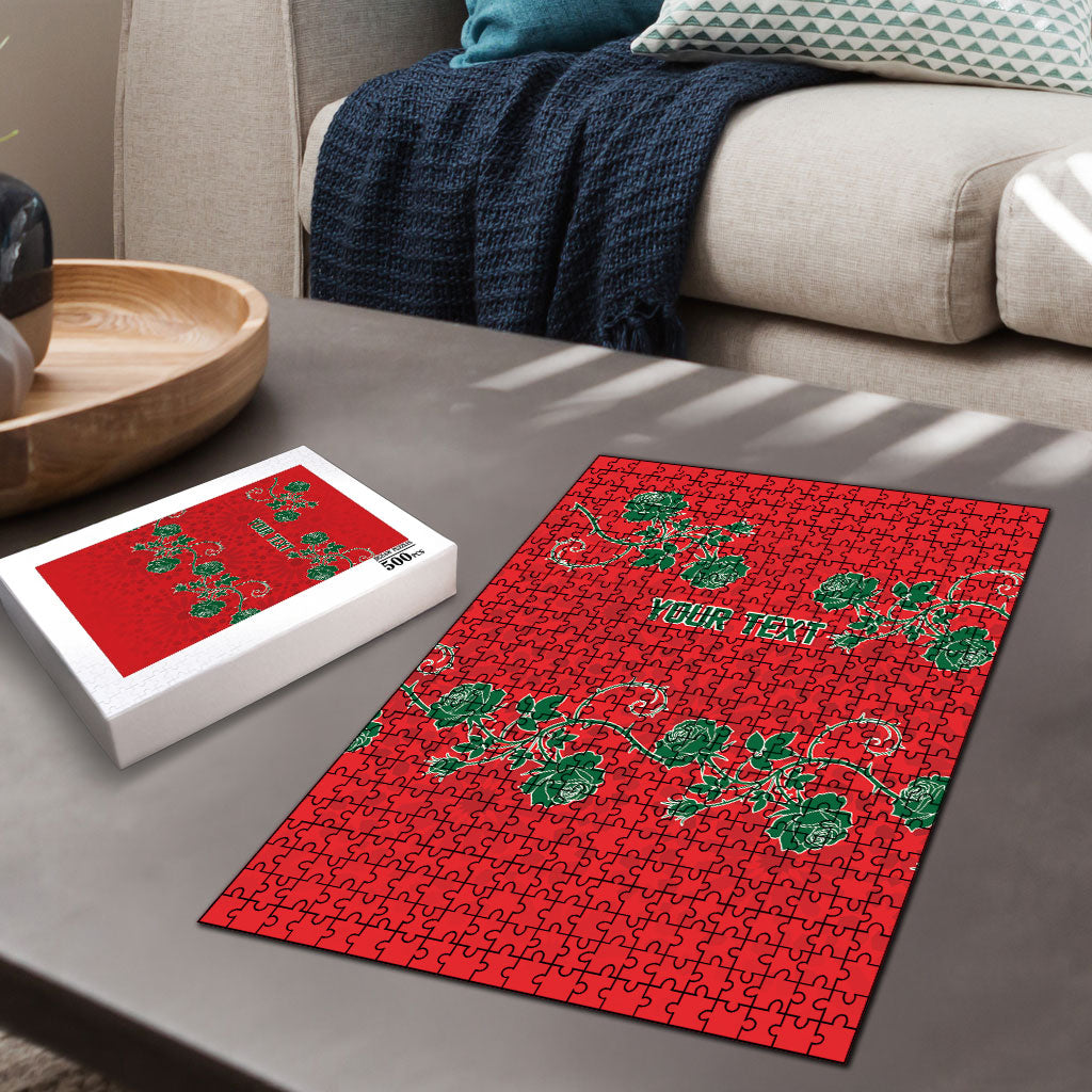 Custom Morocco Desert Rose Floral Puzzle Africa Women’s Football Champion Series 2026