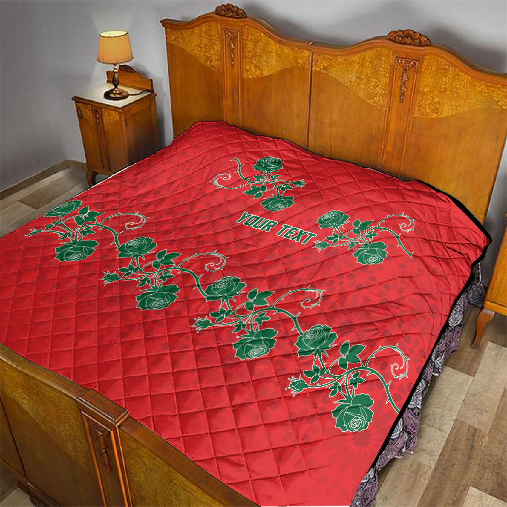 Custom Morocco Desert Rose Floral Quilt Africa Women’s Football Champion Series 2026