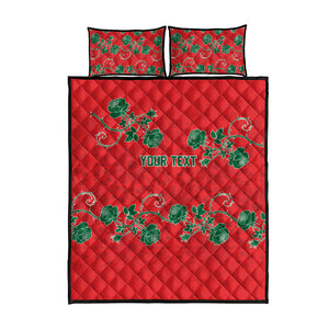 Custom Morocco Desert Rose Floral Quilt Bed Set Africa Women’s Football Champion Series 2026