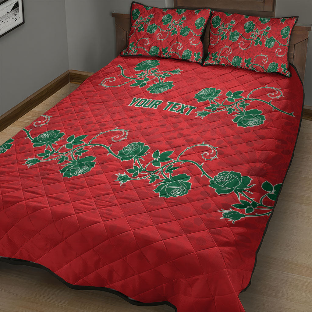Custom Morocco Desert Rose Floral Quilt Bed Set Africa Women’s Football Champion Series 2026