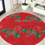 Custom Morocco Desert Rose Floral Round Carpet Africa Women’s Football Champion Series 2026