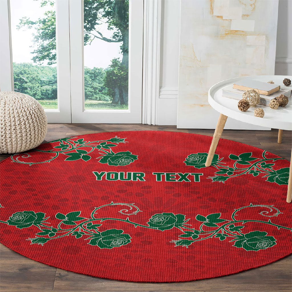 Custom Morocco Desert Rose Floral Round Carpet Africa Women’s Football Champion Series 2026