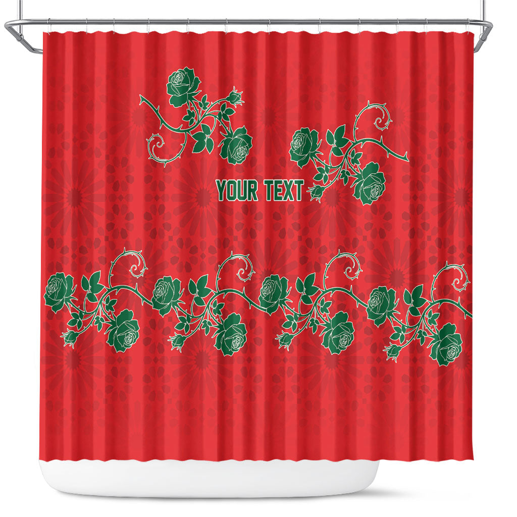 Custom Morocco Desert Rose Floral Shower Curtain Africa Women’s Football Champion Series 2026