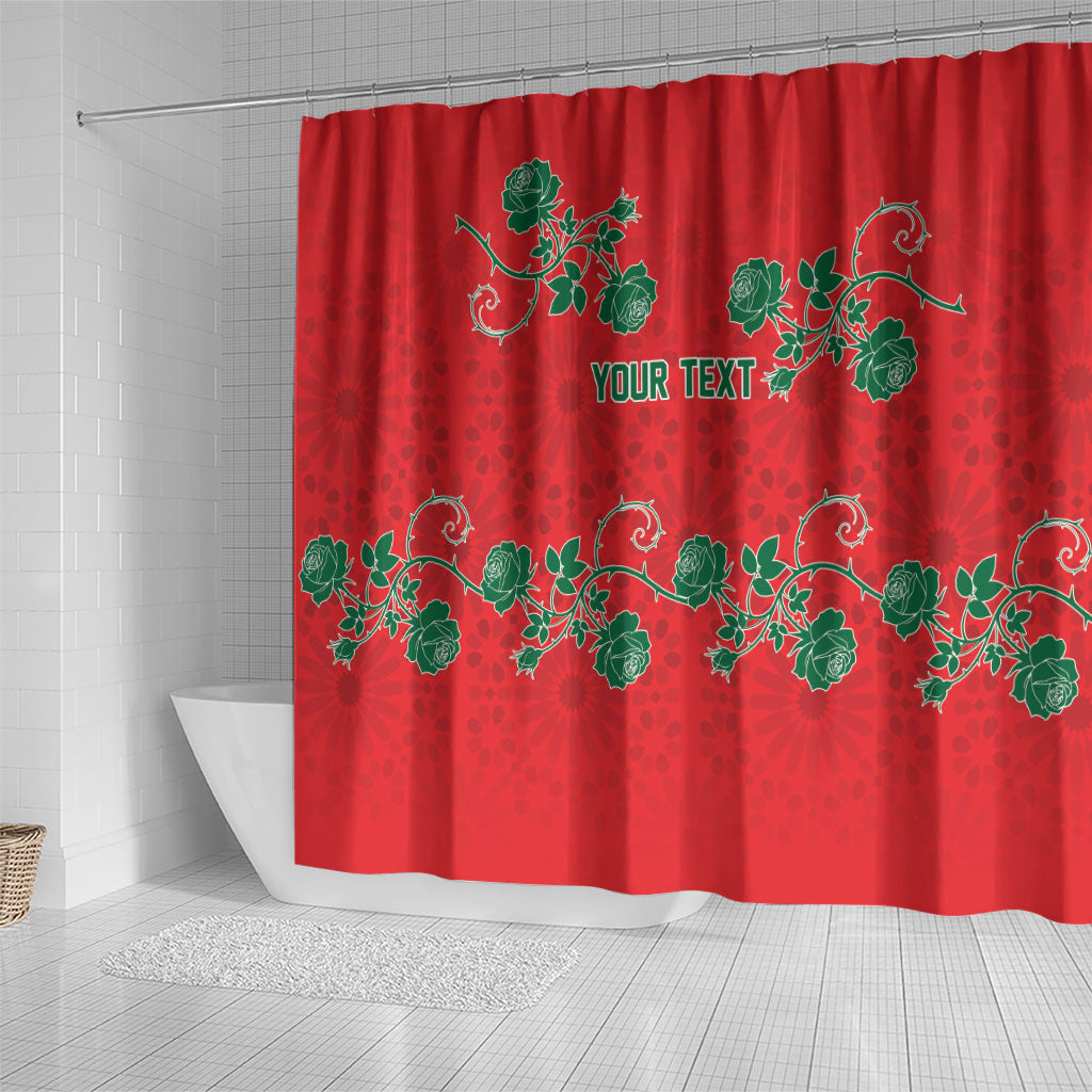 Custom Morocco Desert Rose Floral Shower Curtain Africa Women’s Football Champion Series 2026