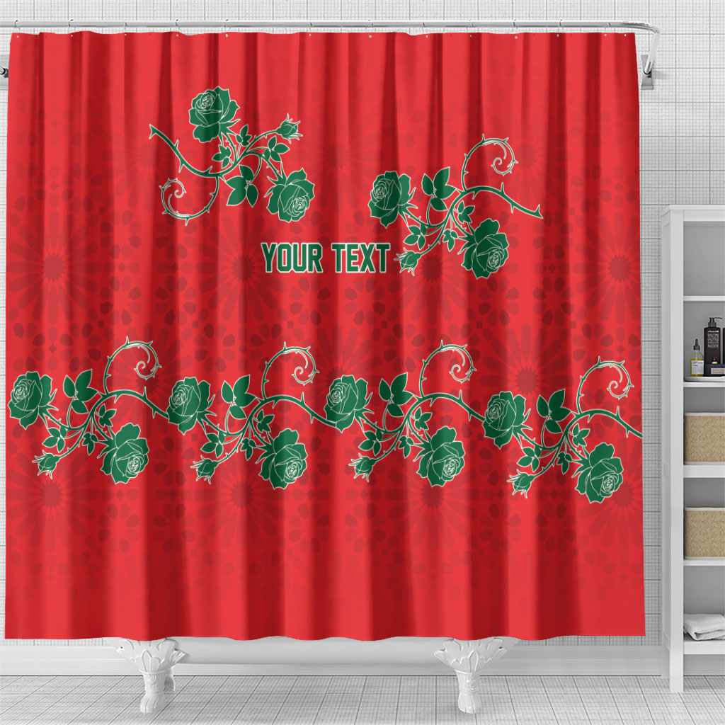 Custom Morocco Desert Rose Floral Shower Curtain Africa Women’s Football Champion Series 2026