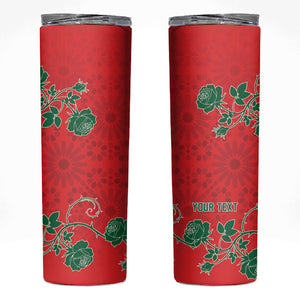 Custom Morocco Desert Rose Floral Skinny Tumbler Africa Women’s Football Champion Series 2026
