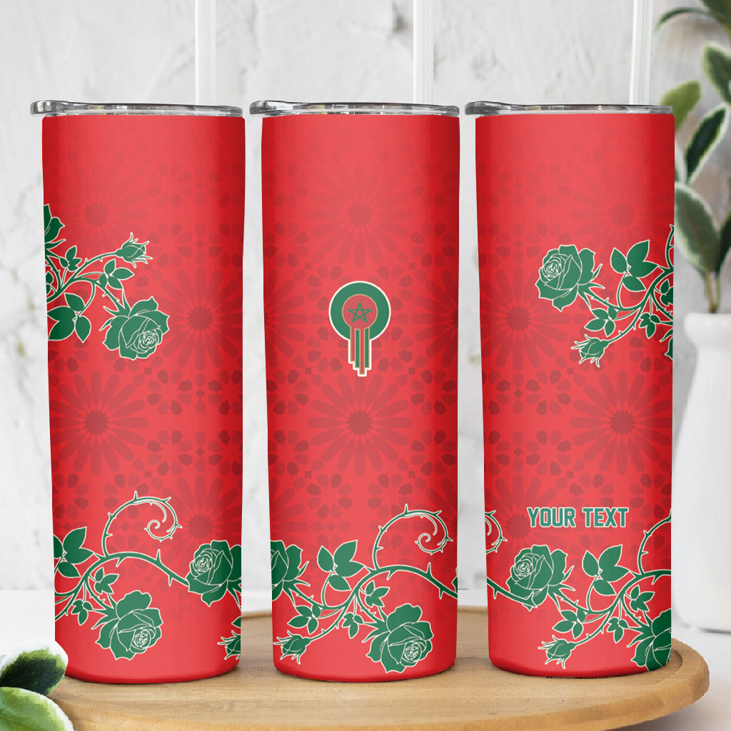 Custom Morocco Desert Rose Floral Skinny Tumbler Africa Women’s Football Champion Series 2026
