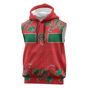 Custom Morocco Desert Rose Floral Sleeveless Hoodie Africa Women’s Football Champion Series 2026