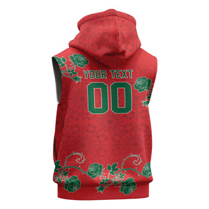 Custom Morocco Desert Rose Floral Sleeveless Hoodie Africa Women’s Football Champion Series 2026