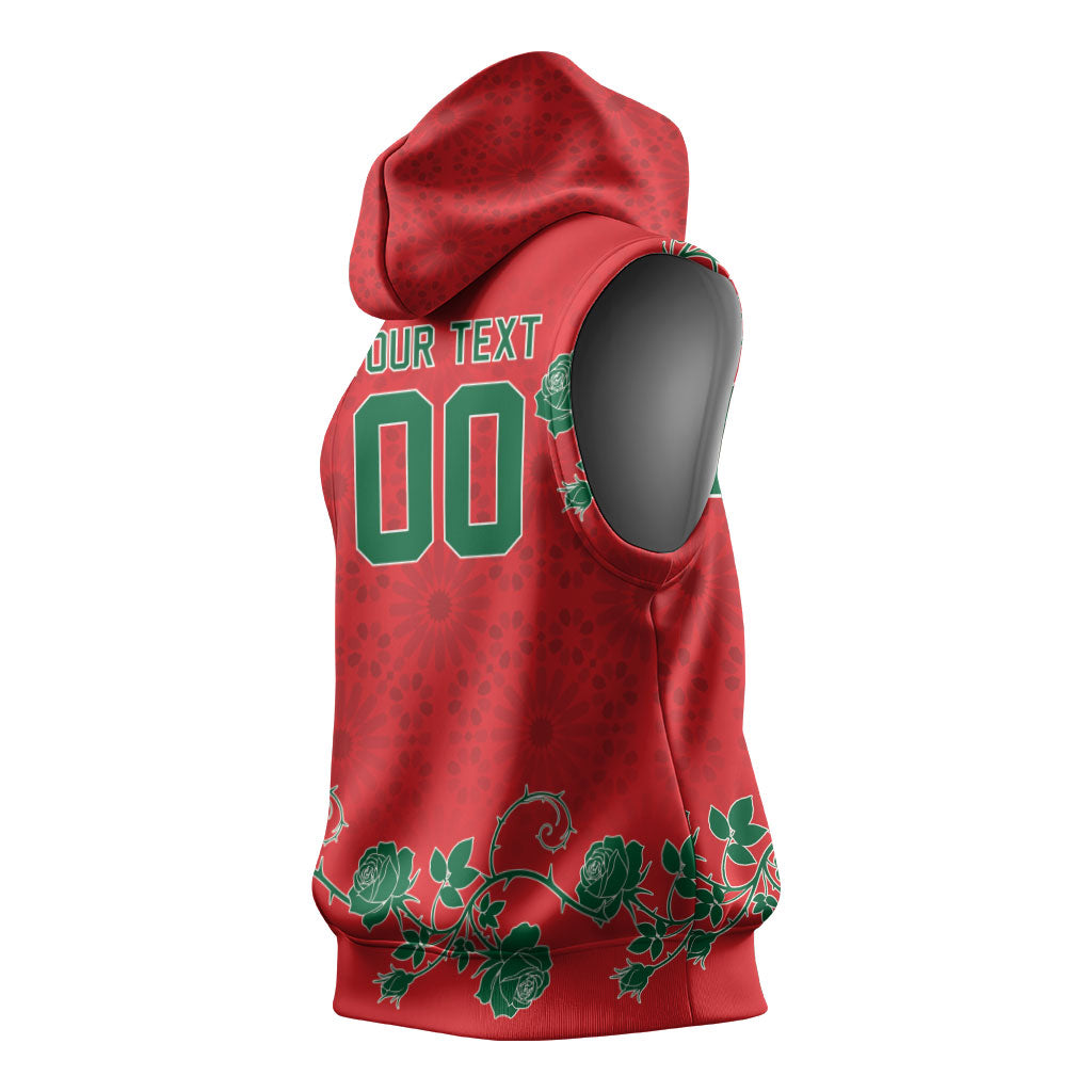 Custom Morocco Desert Rose Floral Sleeveless Hoodie Africa Women’s Football Champion Series 2026