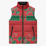 Custom Morocco Desert Rose Floral Sleeveless Puffer Jacket Africa Women’s Football Champion Series 2026