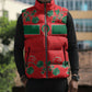Custom Morocco Desert Rose Floral Sleeveless Puffer Jacket Africa Women’s Football Champion Series 2026