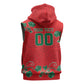 Custom Morocco Desert Rose Floral Sleeveless Zip Hoodie Africa Women’s Football Champion Series 2026