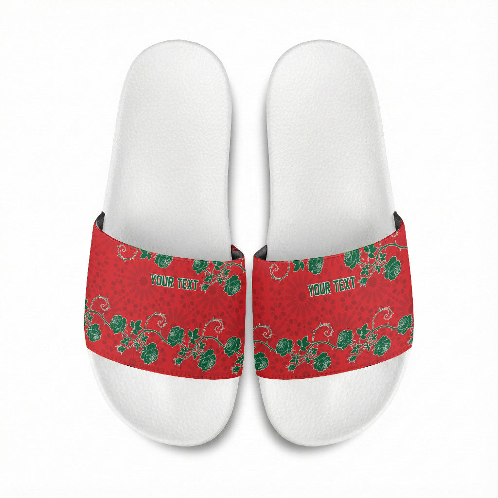 Custom Morocco Desert Rose Floral Slide Sandals Africa Women’s Football Champion Series 2026