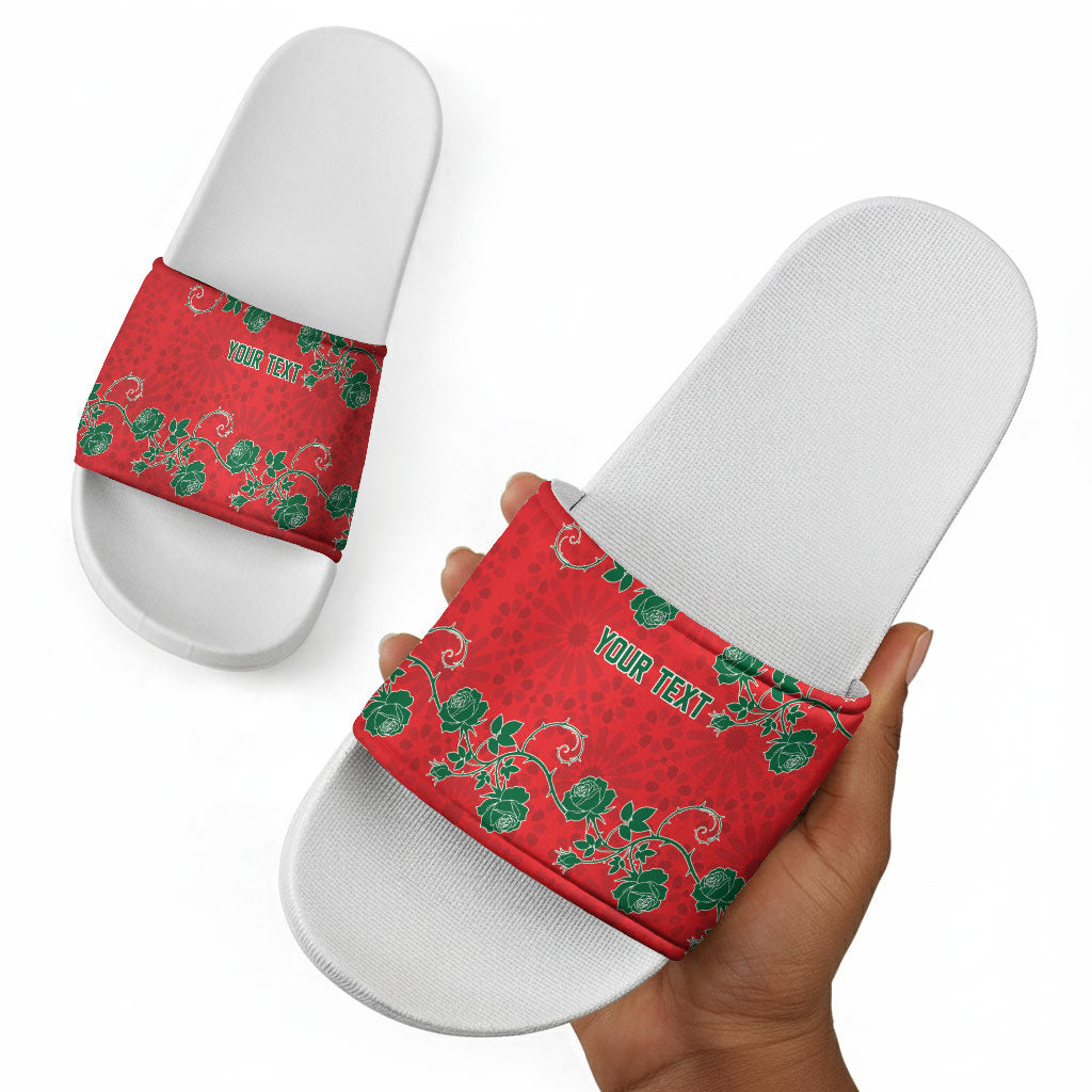 Custom Morocco Desert Rose Floral Slide Sandals Africa Women’s Football Champion Series 2026