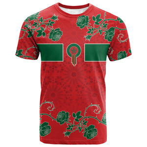 Custom Morocco Desert Rose Floral T shirt Africa Women’s Football Champion Series 2026