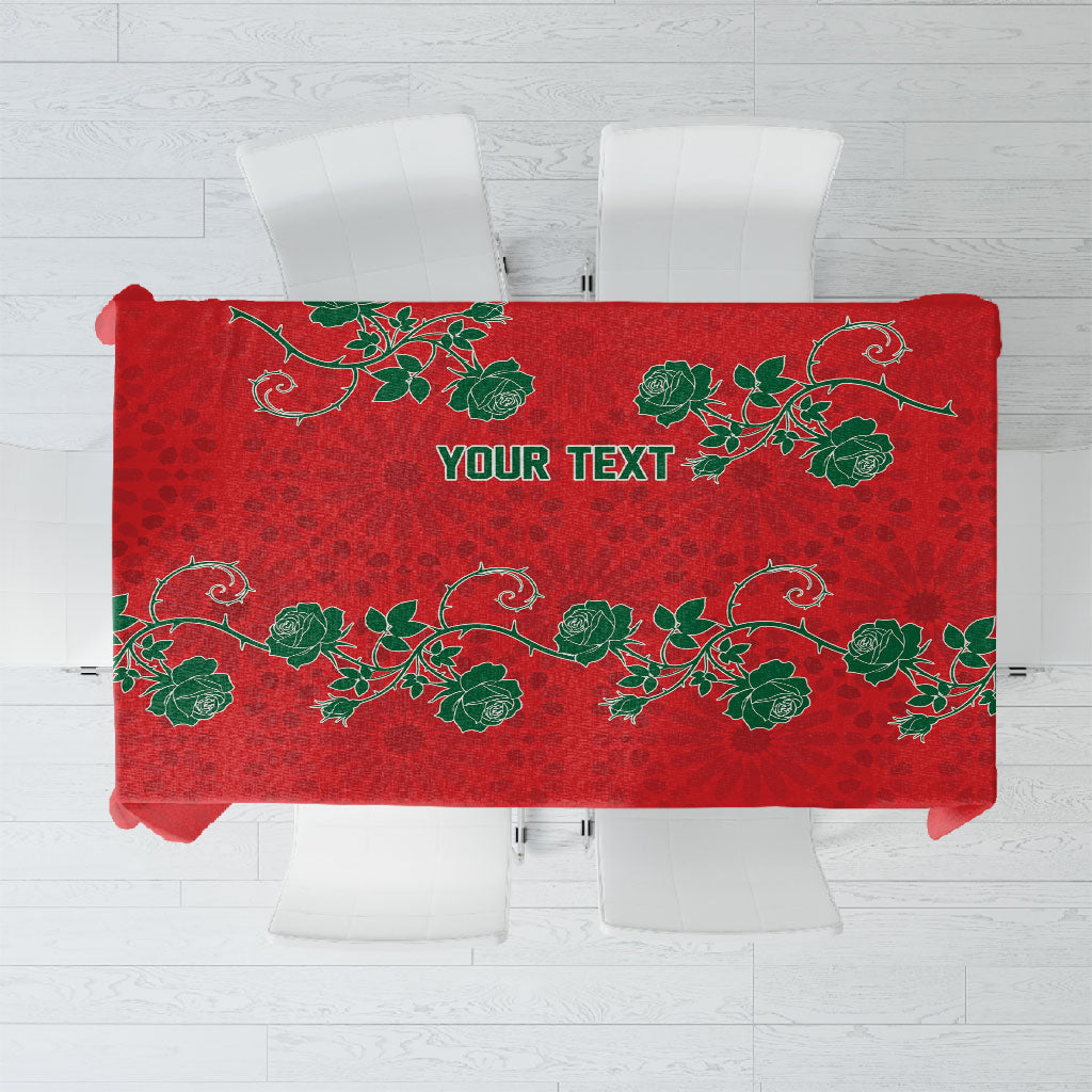 Custom Morocco Desert Rose Floral Tablecloth Africa Women’s Football Champion Series 2026