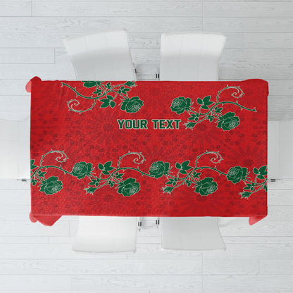 Custom Morocco Desert Rose Floral Tablecloth Africa Women’s Football Champion Series 2026