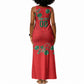 Custom Morocco Desert Rose Floral Tank Maxi Dress Africa Women’s Football Champion Series 2026