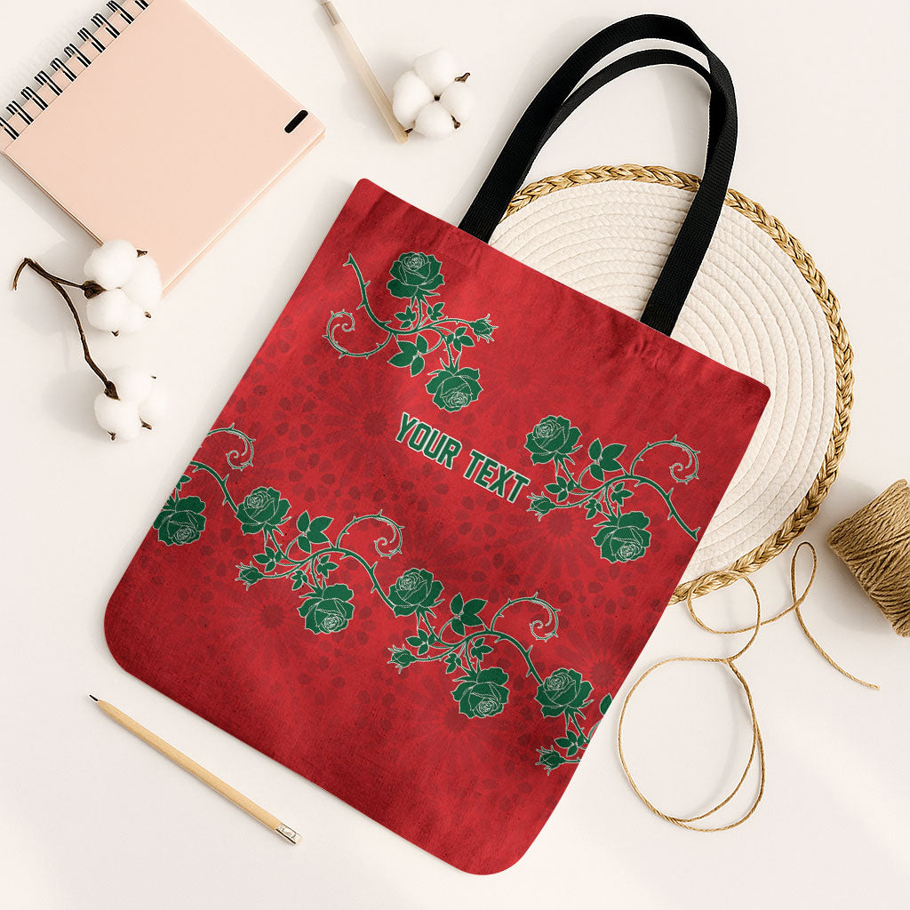 Custom Morocco Desert Rose Floral Tote Bag Africa Women’s Football Champion Series 2026