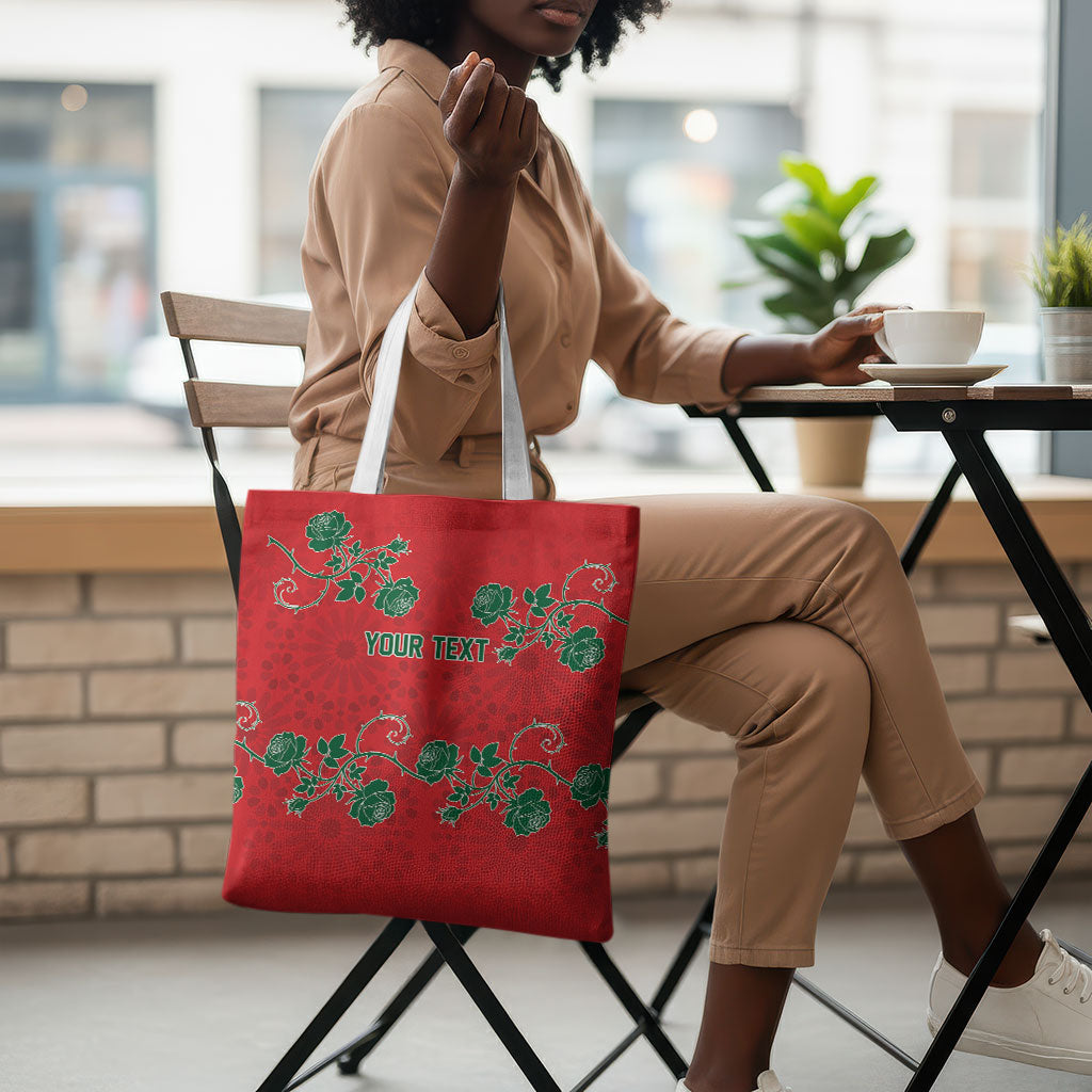 Custom Morocco Desert Rose Floral Tote Bag Africa Women’s Football Champion Series 2026