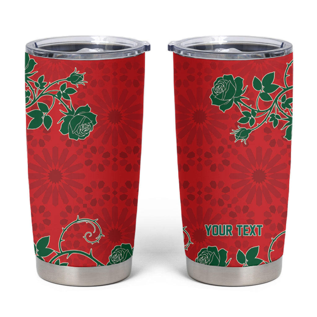 Custom Morocco Desert Rose Floral Tumbler Cup Africa Women’s Football Champion Series 2026