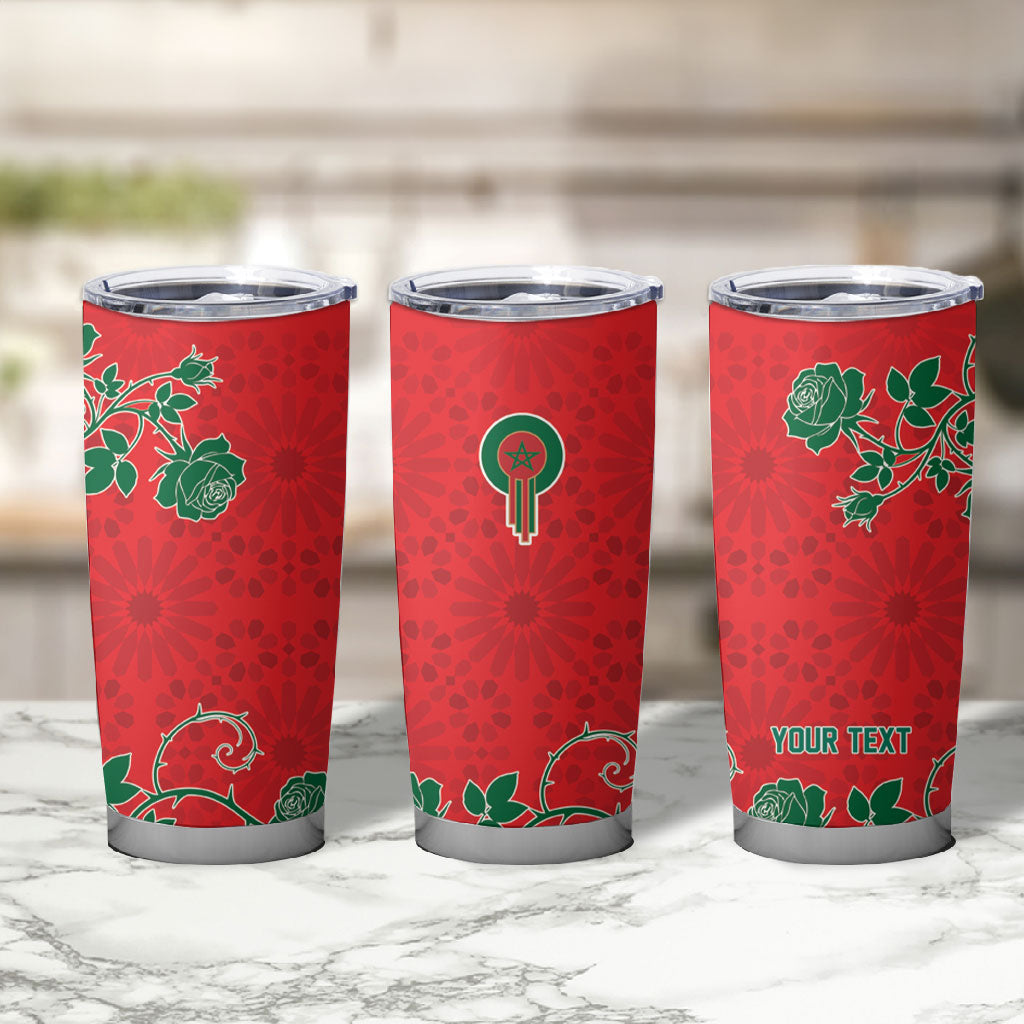 Custom Morocco Desert Rose Floral Tumbler Cup Africa Women’s Football Champion Series 2026