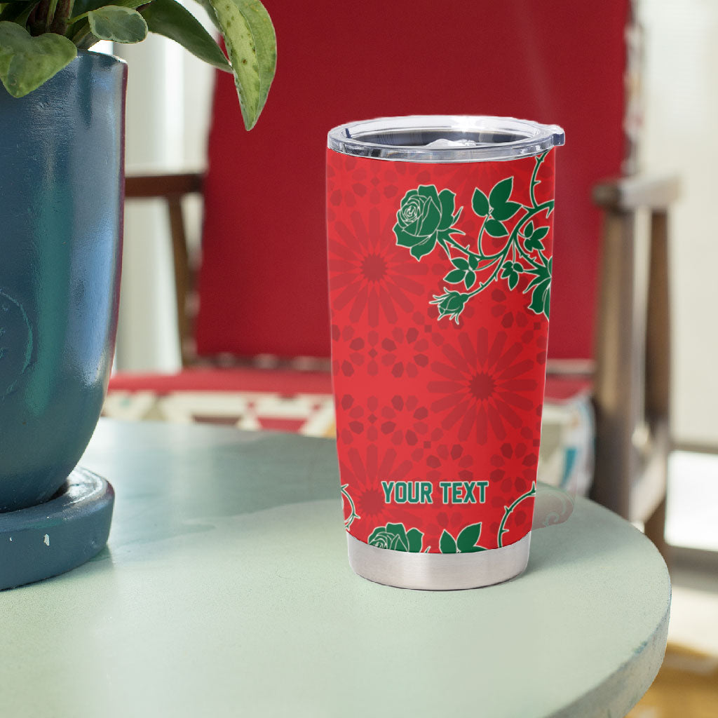 Custom Morocco Desert Rose Floral Tumbler Cup Africa Women’s Football Champion Series 2026