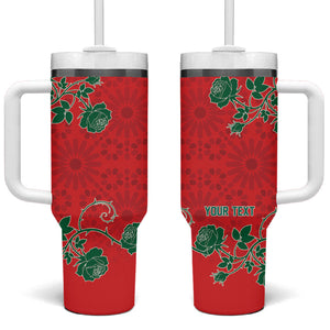 Custom Morocco Desert Rose Floral Tumbler With Handle Africa Women’s Football Champion Series 2026