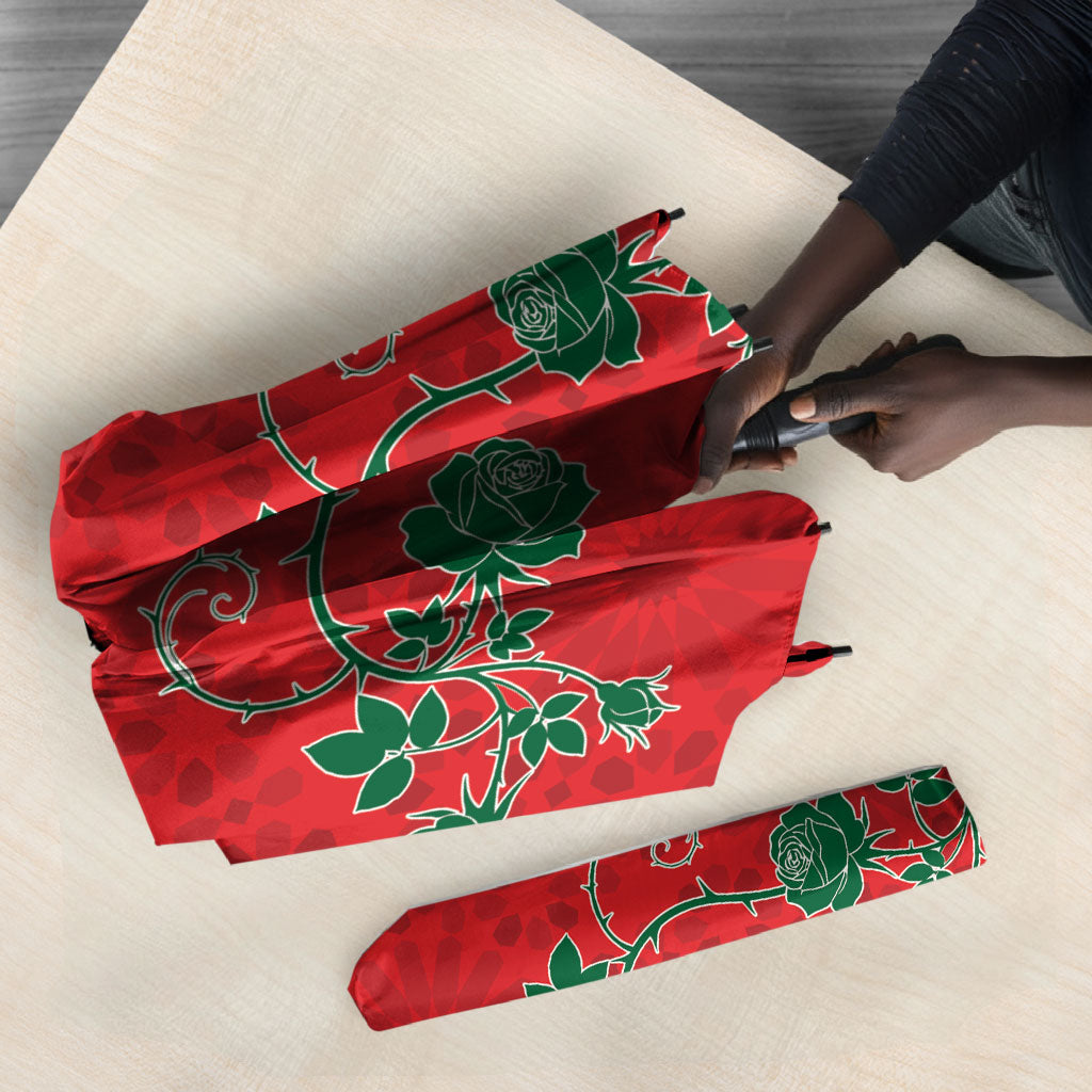Custom Morocco Desert Rose Floral Umbrella Africa Women’s Football Champion Series 2026
